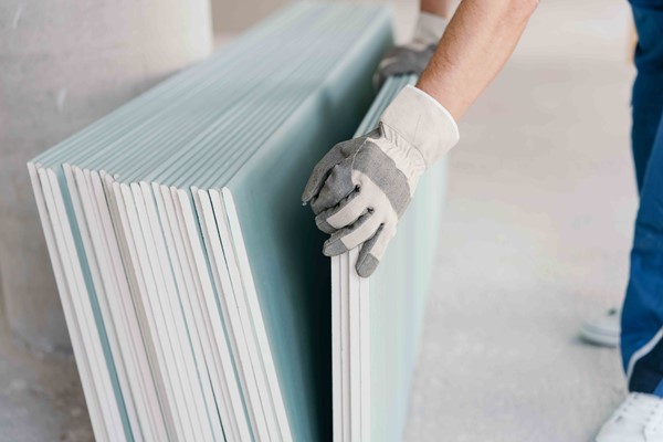 Gypsum board – also referred to as drywall, wallboard or plaster board
