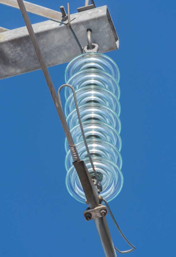 Insulator used in a power line