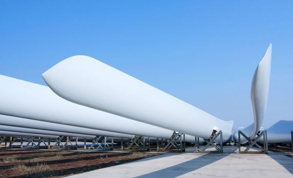 Silicone solutions are used for infusion molding of the composite materials in windmill blades