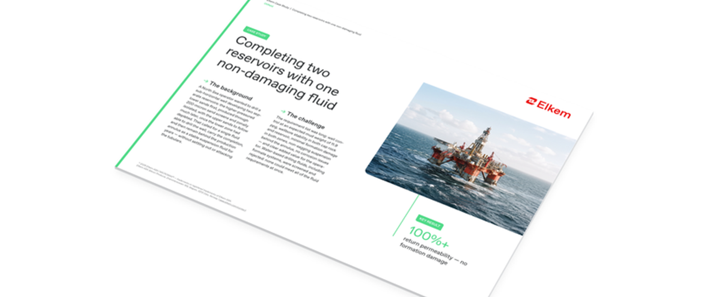 Case study Completing two reservoirs with one non-damaging fluid